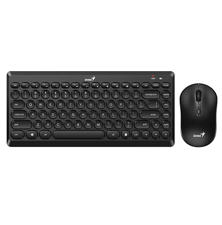 COMBO DE TECLADO Y MOUSE INALAMBRICO GENIUS LUXEMATE Q8000 SP BLACK 31340013401