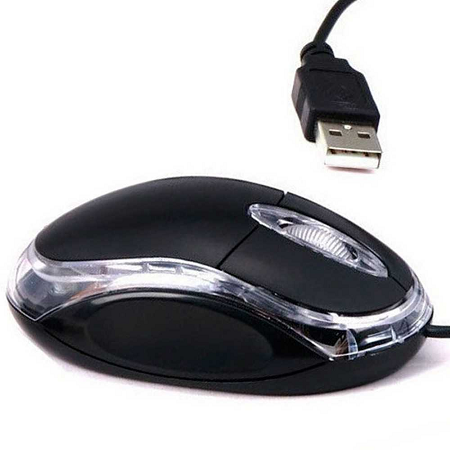 MOUSE USB OPTICO LUMINOSO MI-07B