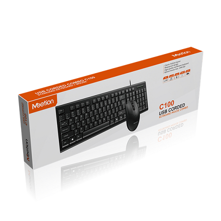 COMBO DE TECLADO Y MOUSE MEETION USB MT-C100