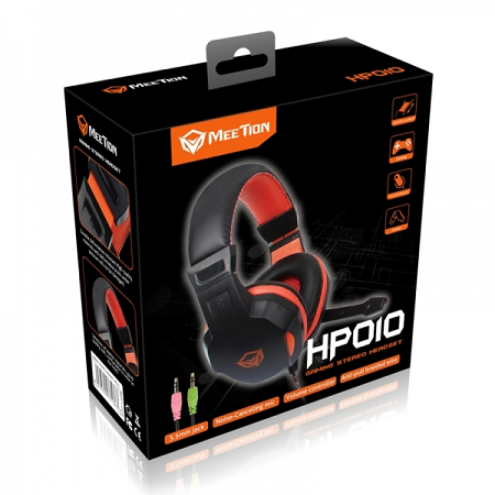 HEADSET CON MICROFONO MEETION MT-HP010 3.5MM (AURICULAR) 